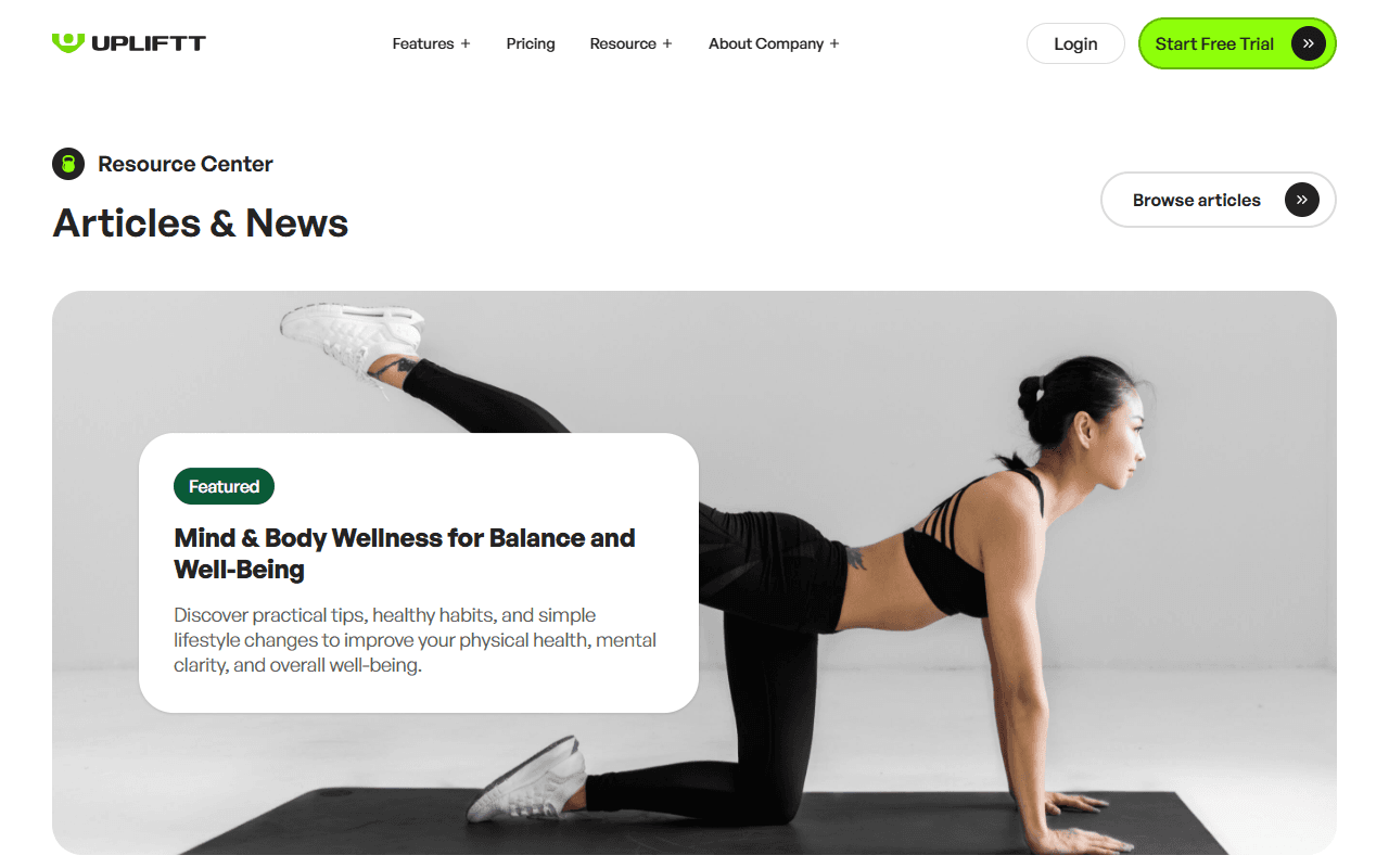 Uplift project screenshot